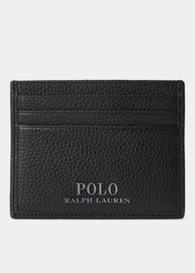 Men's Polo Ralph Lauren Pebbled Leather Card Holder | 215076XNT